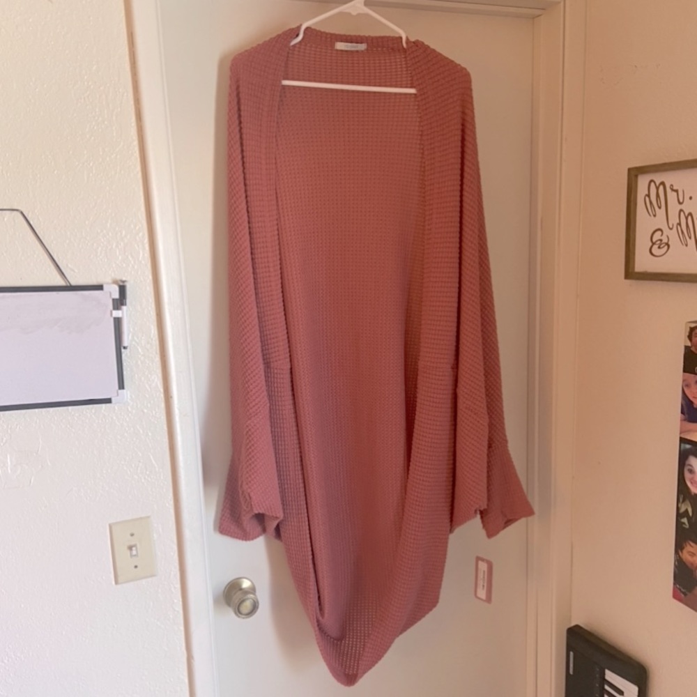 Waffle Knit Cardigan